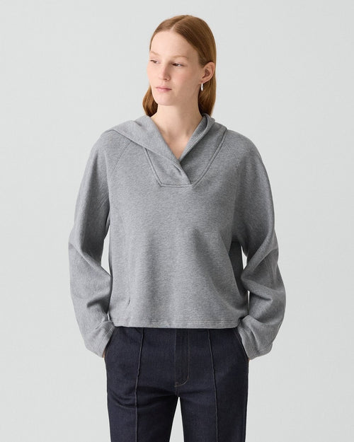 Cropped Hoodie in Lounge Terry