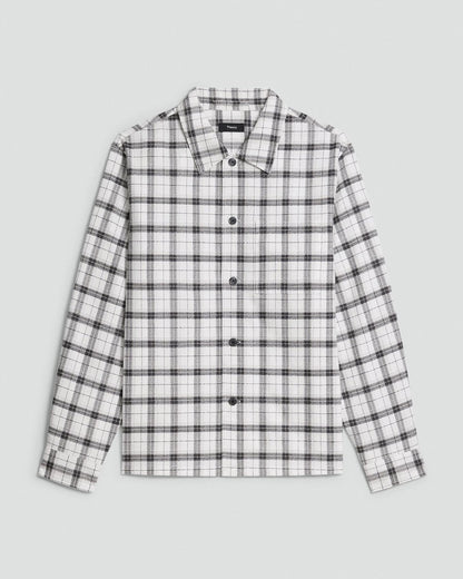 Button-Up Shirt in Checked Cotton