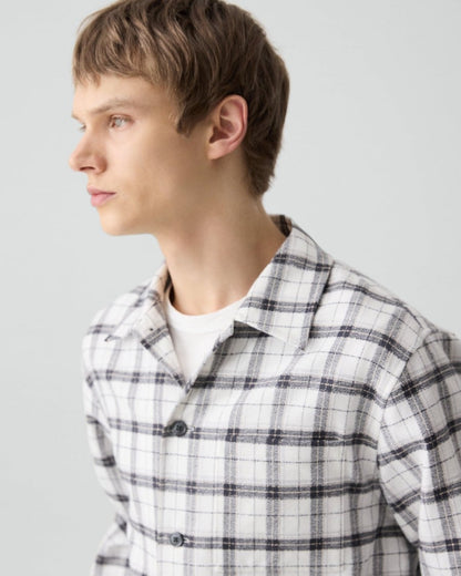 Button-Up Shirt in Checked Cotton