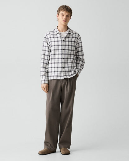 Button-Up Shirt in Checked Cotton