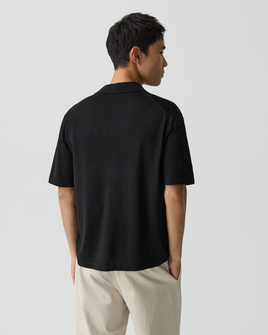 Button-Up Sweater in Regal Wool