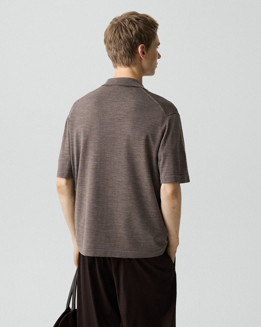 Button-Up Sweater in Regal Wool
