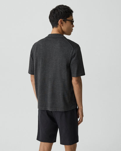 Button-Up Sweater in Regal Wool