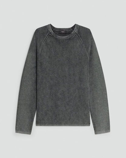 Washed Crewneck Sweater in Cotton
