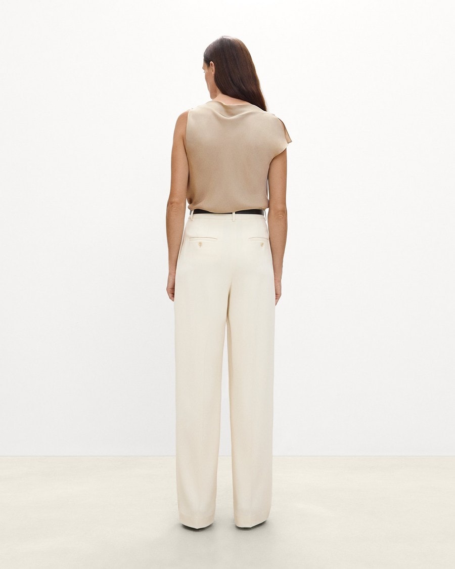 Cowl Neck Blouse in Silk Georgette