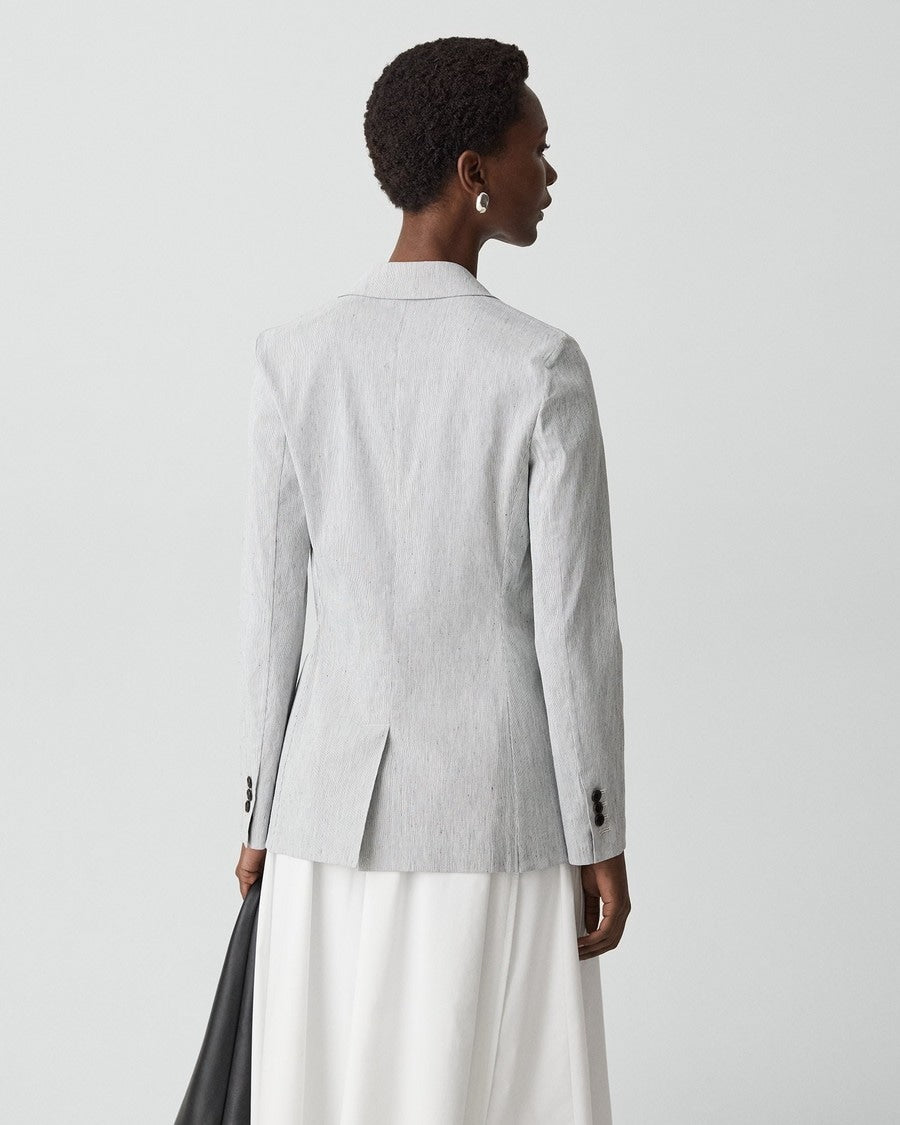 Staple Blazer in Textured Linen
