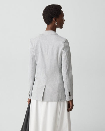 Staple Blazer in Textured Linen