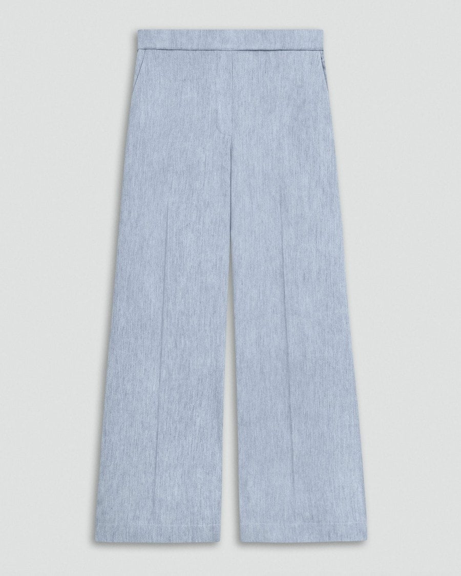 Classic Straight Pull-On Pant in Fluid Linen