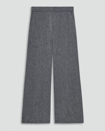 Classic Straight Pull-On Pant in Fluid Linen