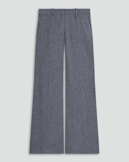 Wide-Leg Pant in Fluid Linen