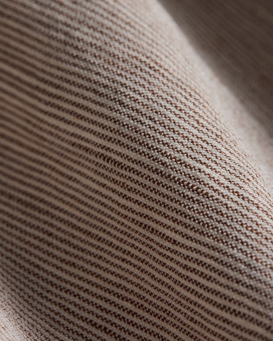 Belted Shirt Dress in Textured Linen