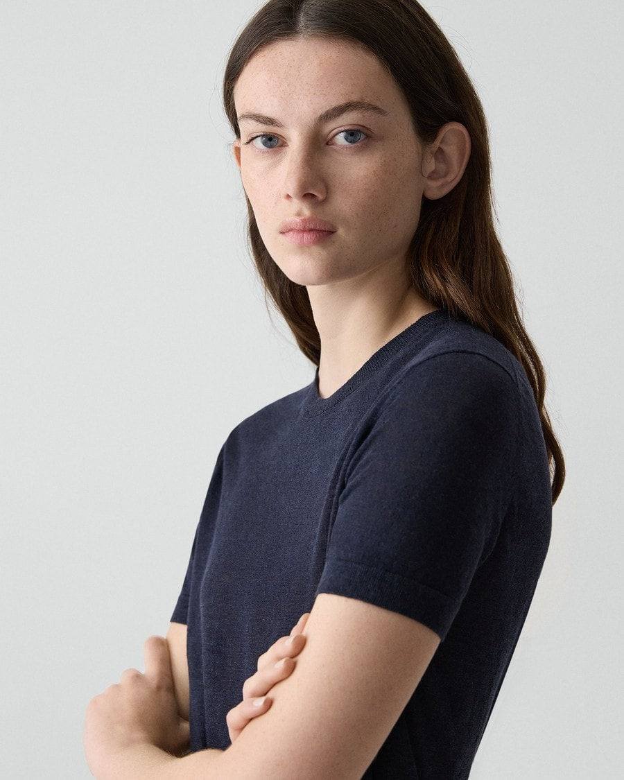 Sweater Tee in Linen Knit