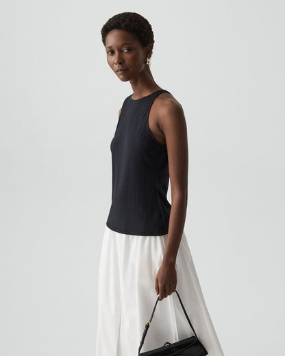 Racerback Tank Top in Stretch Rib
