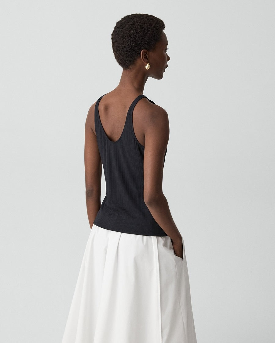 Racerback Tank Top in Stretch Rib