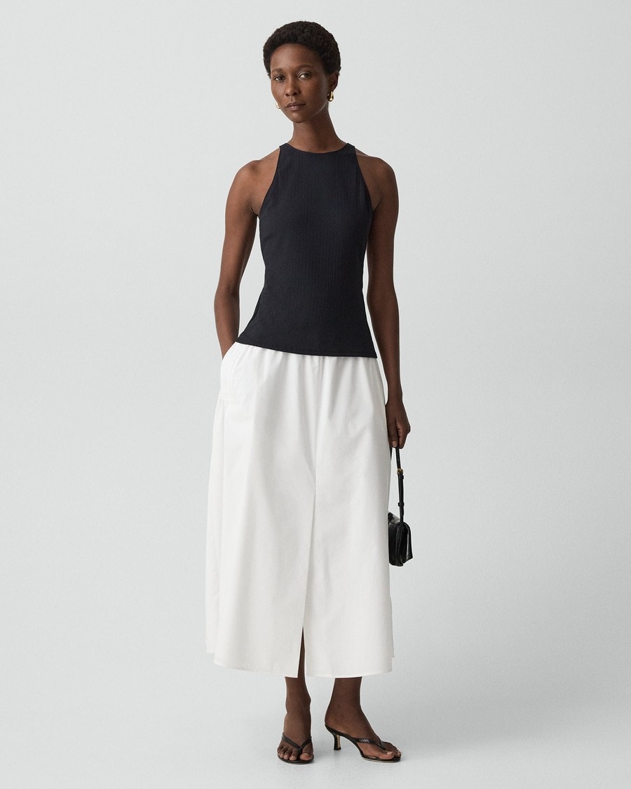 Racerback Tank Top in Stretch Rib