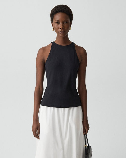 Racerback Tank Top in Stretch Rib