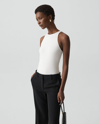 Racerback Tank Top in Stretch Rib