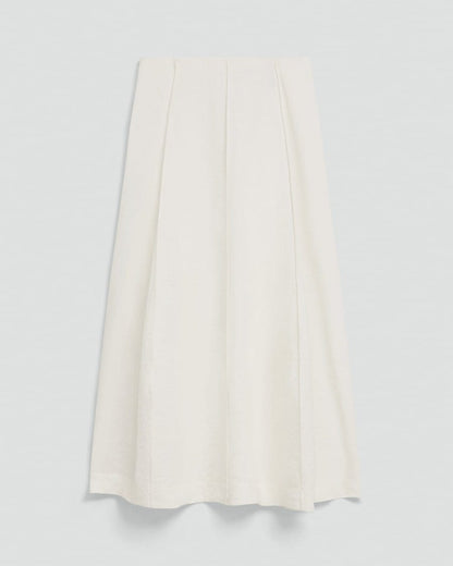 Curved Flare Skirt in Relaxed Silk