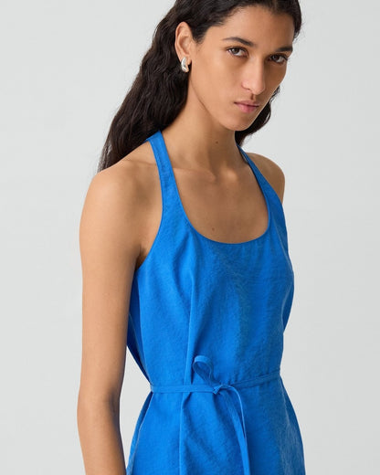 Belted Halter Top in Relaxed Silk