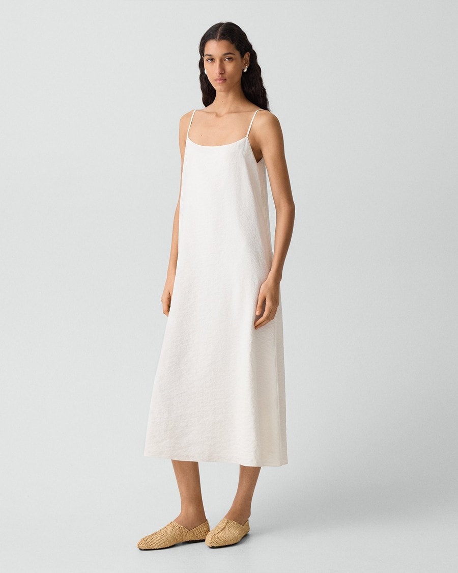 Slip Dress in Relaxed Silk