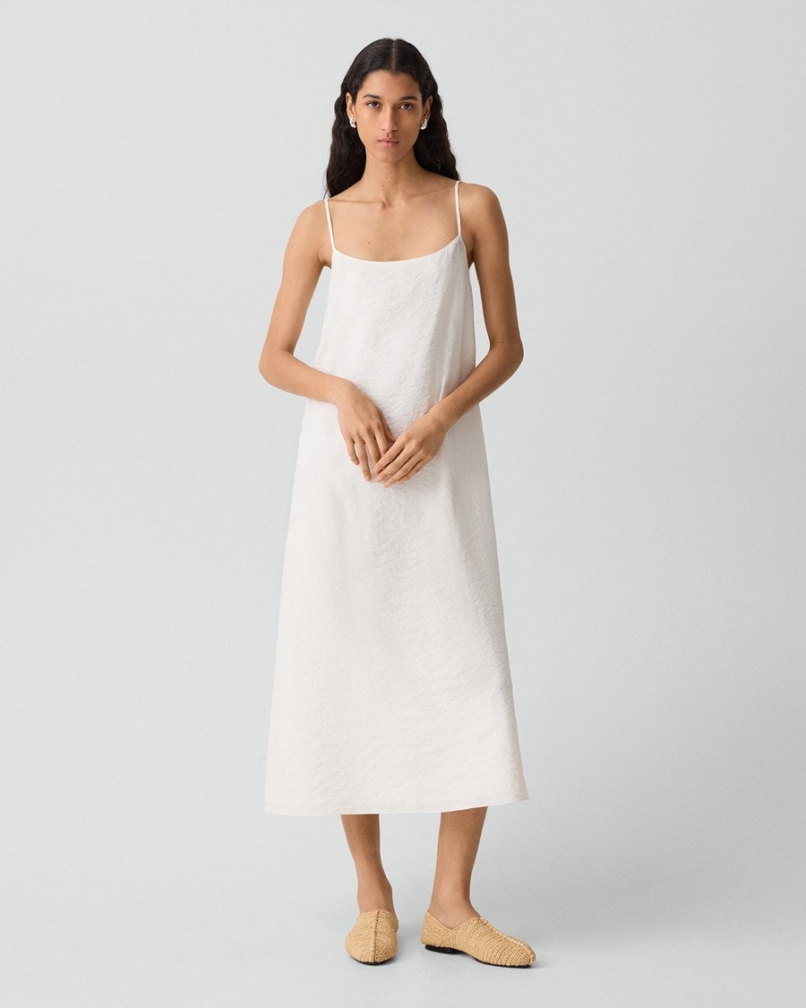 Slip Dress in Relaxed Silk