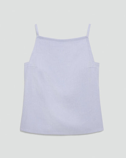 Apron Top in Linen-Viscose