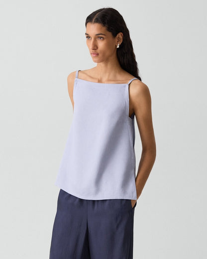 Apron Top in Linen-Viscose