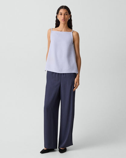 Apron Top in Linen-Viscose