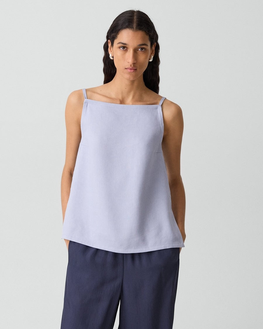 Apron Top in Linen-Viscose