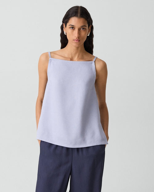 Apron Top in Linen-Viscose