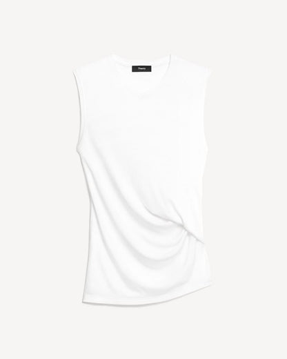 V-Neck Tank Top in Soft Rib
