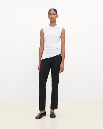 V-Neck Tank Top in Soft Rib