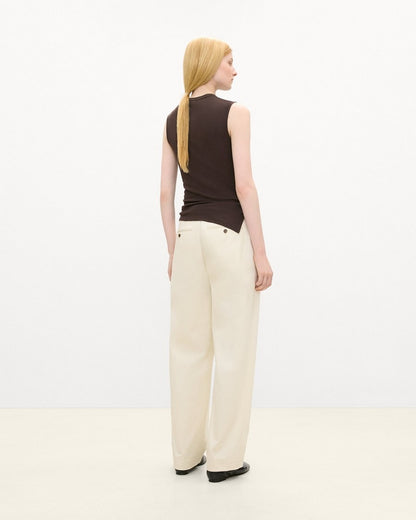 V-Neck Tank Top in Soft Rib