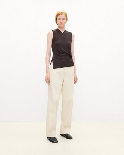 V-Neck Tank Top in Soft Rib