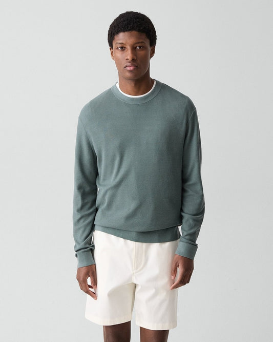 Crewneck Sweatshirt in Silk-Cotton
