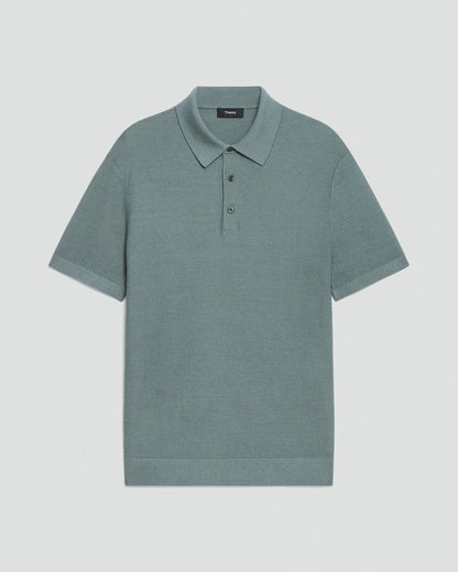 Polo Shirt in Silk-Cotton