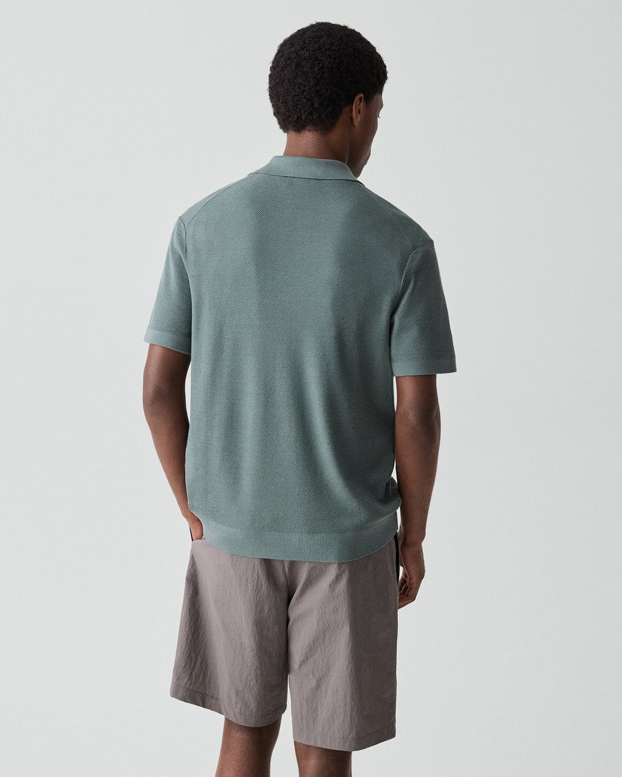 Polo Shirt in Silk-Cotton