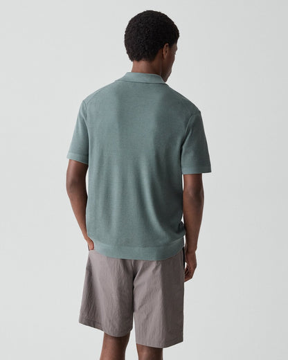 Polo Shirt in Silk-Cotton