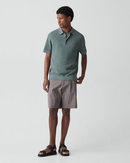 Polo Shirt in Silk-Cotton