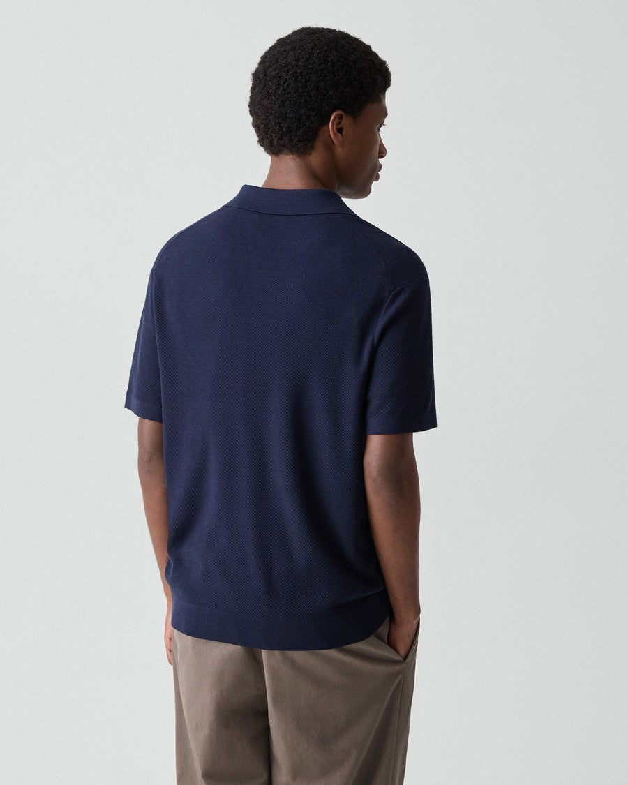 Polo Shirt in Silk-Cotton