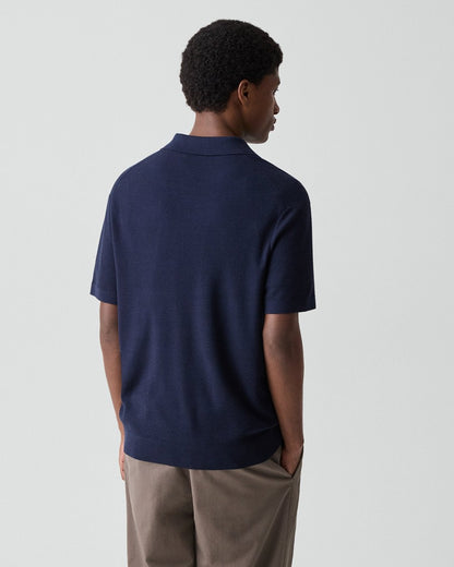 Polo Shirt in Silk-Cotton