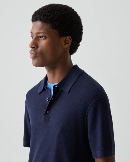 Polo Shirt in Silk-Cotton
