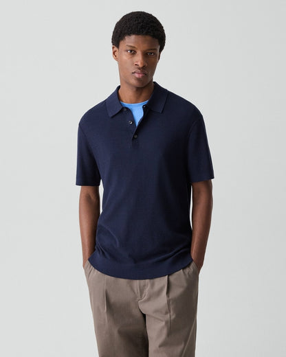 Polo Shirt in Silk-Cotton