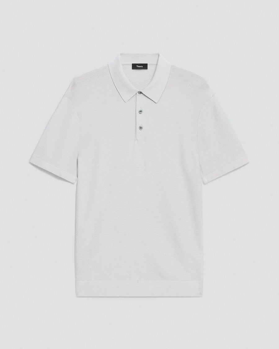 Polo Shirt in Silk-Cotton