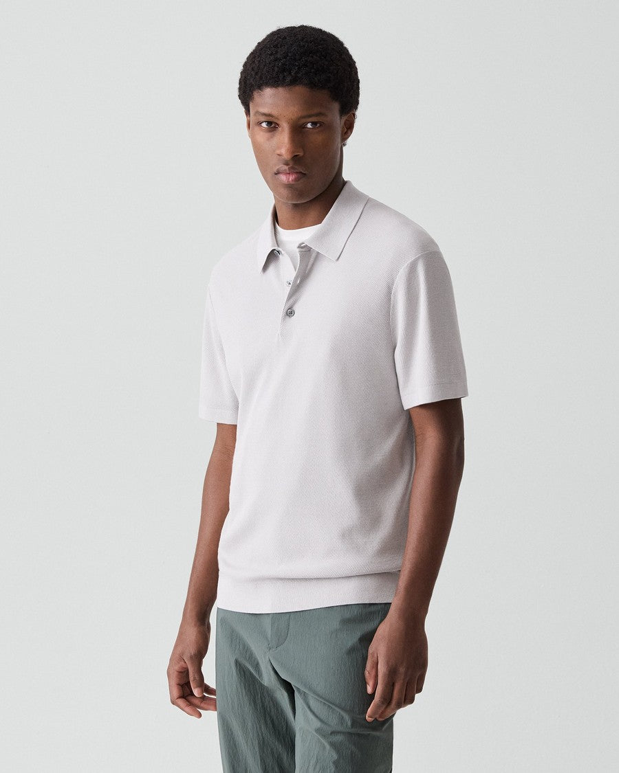 Polo Shirt in Silk-Cotton