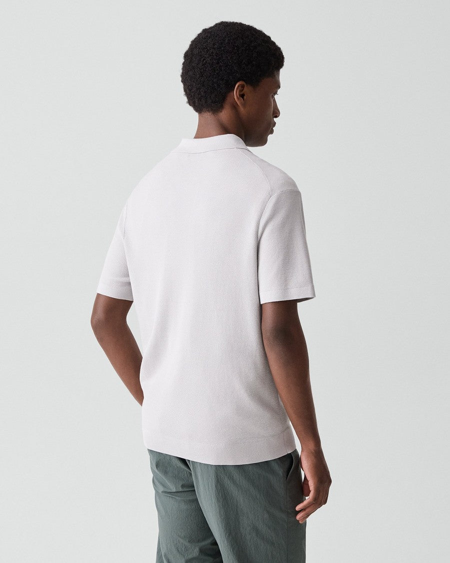 Polo Shirt in Silk-Cotton