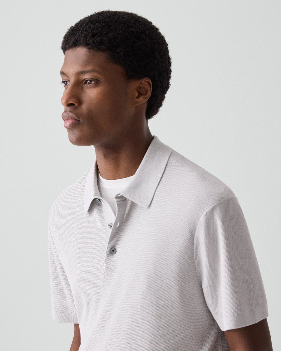 Polo Shirt in Silk-Cotton