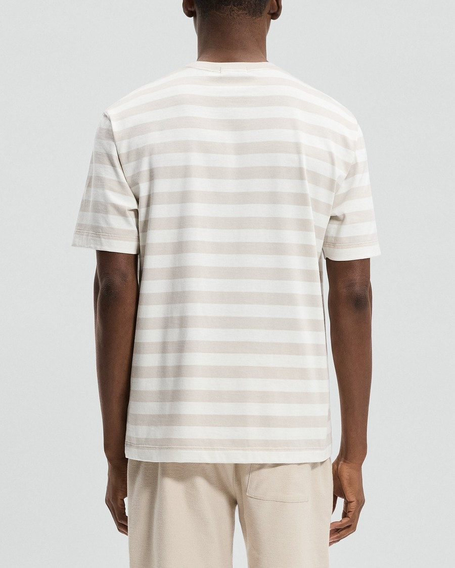 Relaxed Tee in Striped Cotton