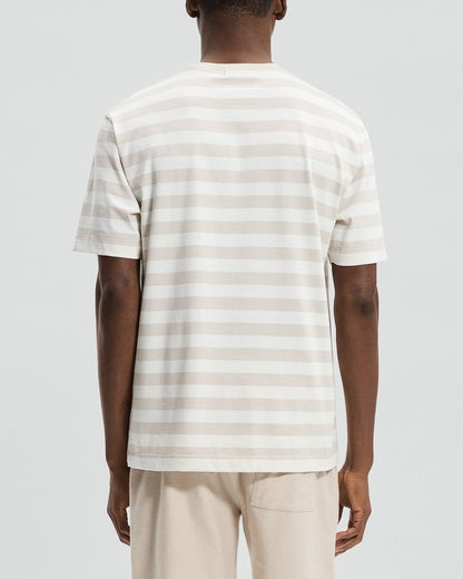 Relaxed Tee in Striped Cotton