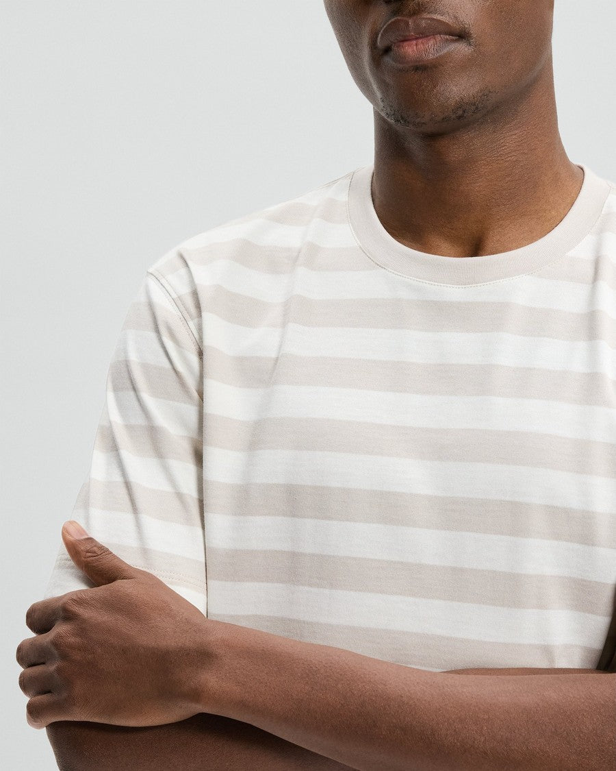 Relaxed Tee in Striped Cotton